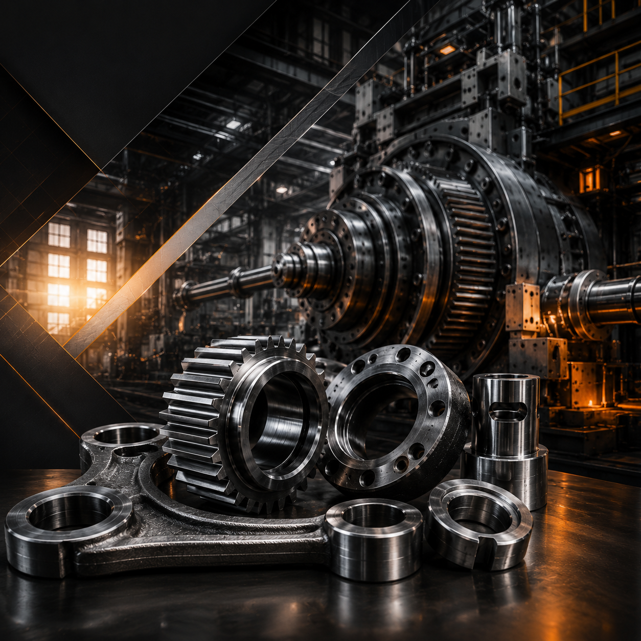 Heavy machinery forging press
