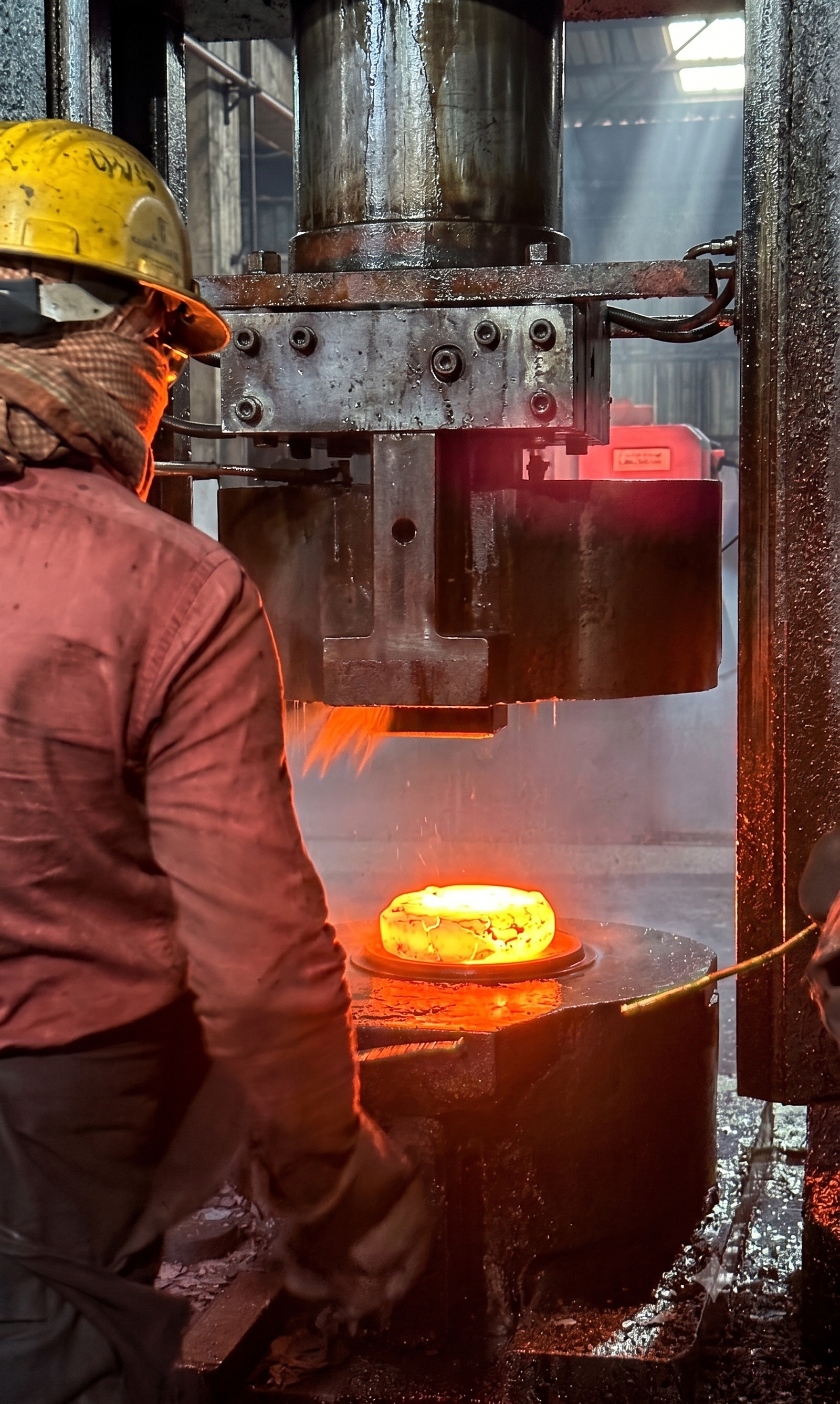 Raw material storage at Tanay Auto Forge