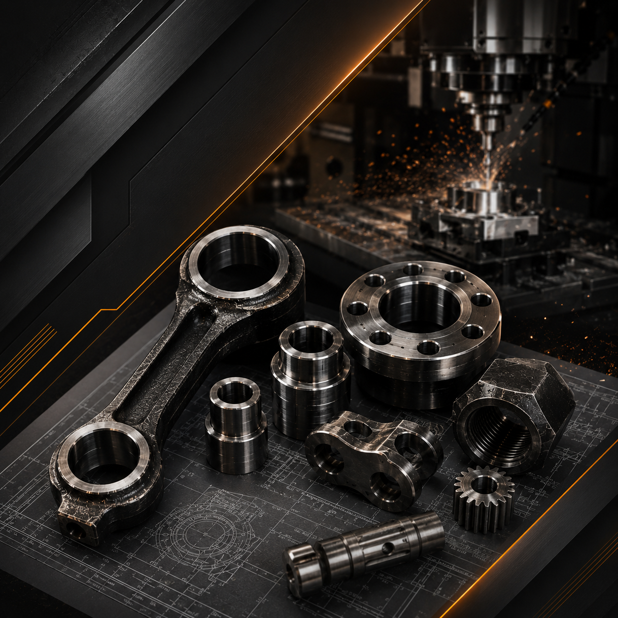 Custom manufacturing raw material